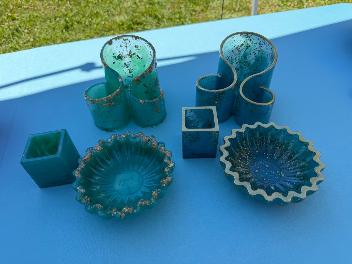 Customizable Resin Organizer Set – Desk, Vanity & Bathroom Décor