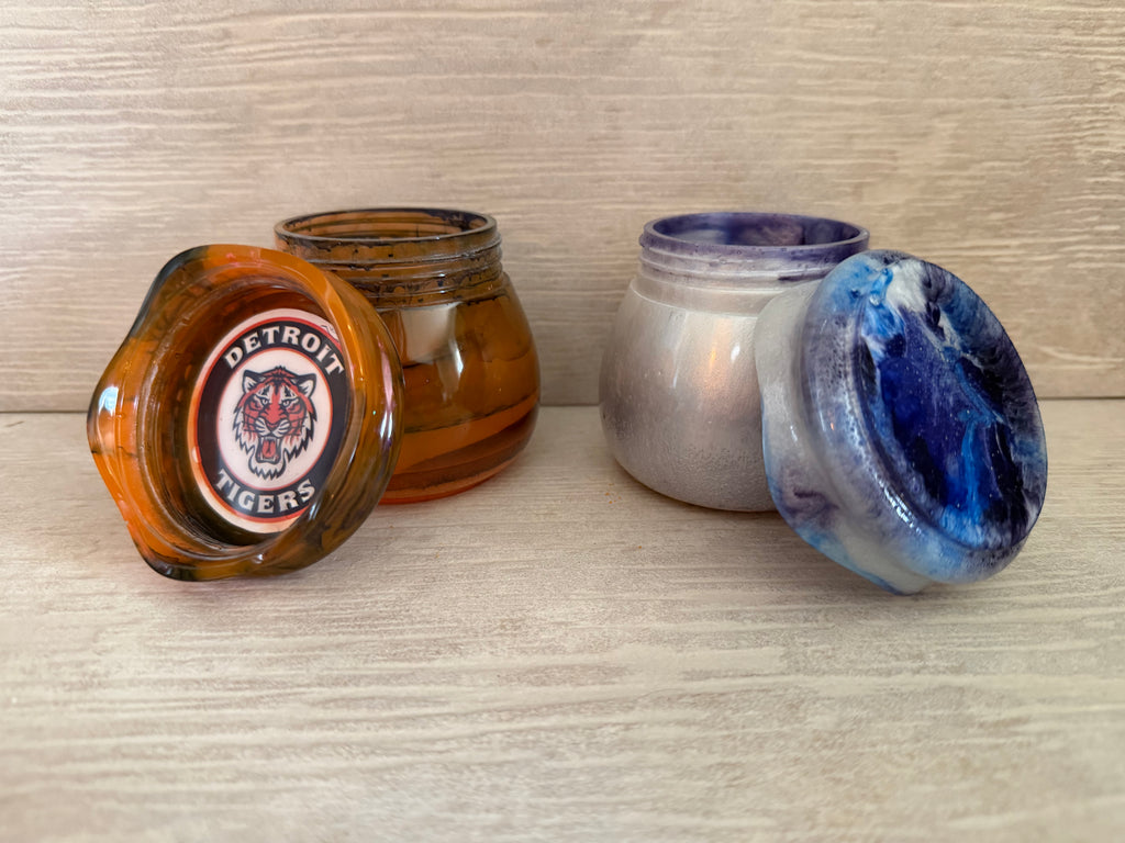 Customizable Small Trinket Jars with lid