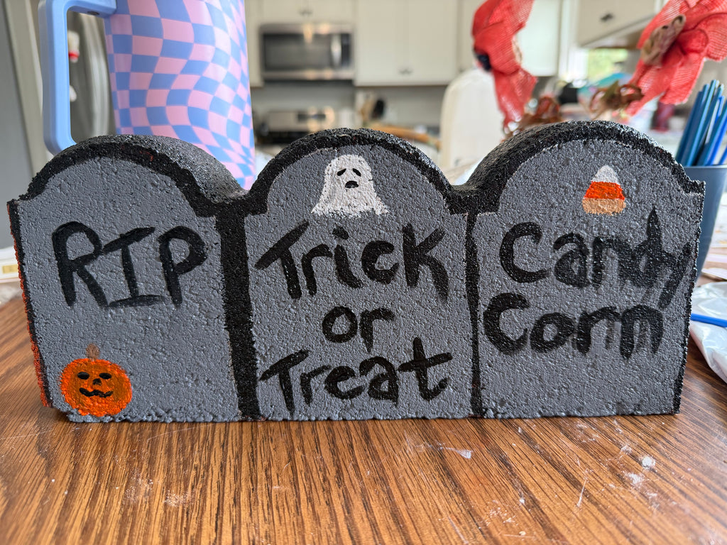 Spooky Halloween Paver Tuesday Oct. 27th 10am